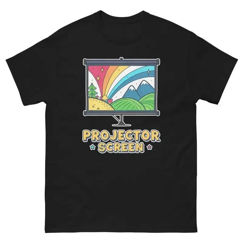 Projector Screen Nightclub Bar Nightlife Party T Shirt