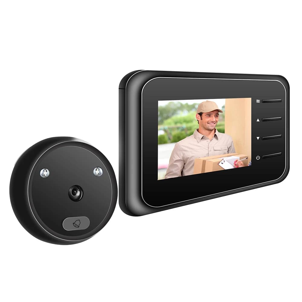 Campanello per porta, telecamera, spioncino per porta con monitor wireless, visualizzazione dal vivo, visione notturna digitale disponibile, servizio fotografico
