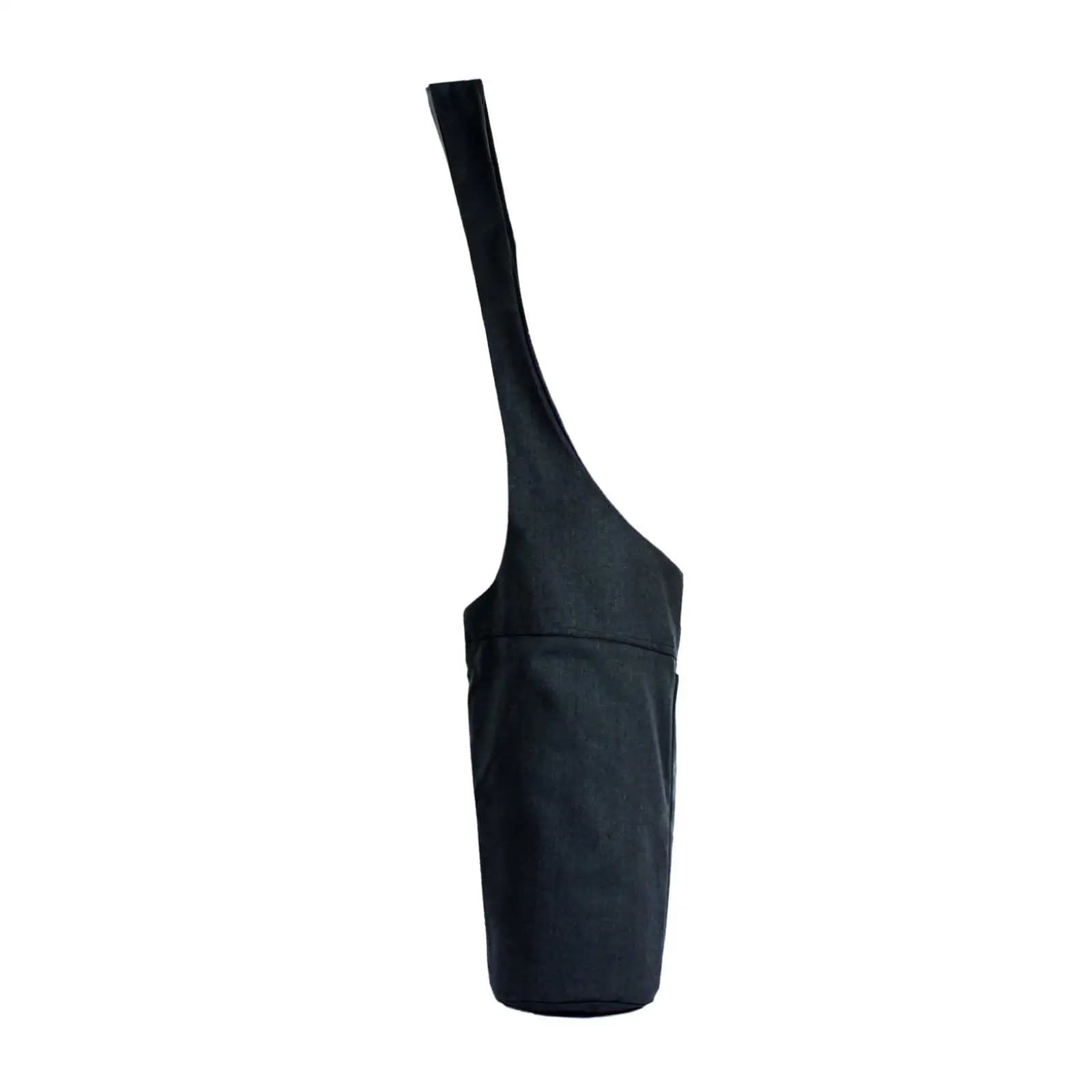 Bag for Yoga Mat, Porta Tappetino in Tela Nera for Women, Bag for Pilates Mat, Palestra Bag, Carrying Bag Yoga Mat, Long Tote