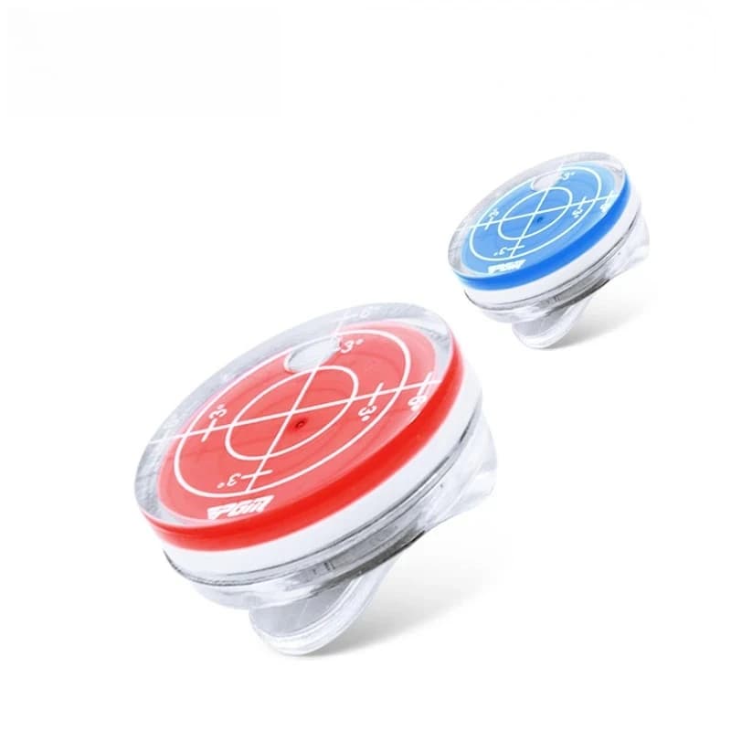 Clip Magnetico per Cappello con Funzione Livella da Golf, Marcatore di Palline da Golf Rosso e Blu MK011