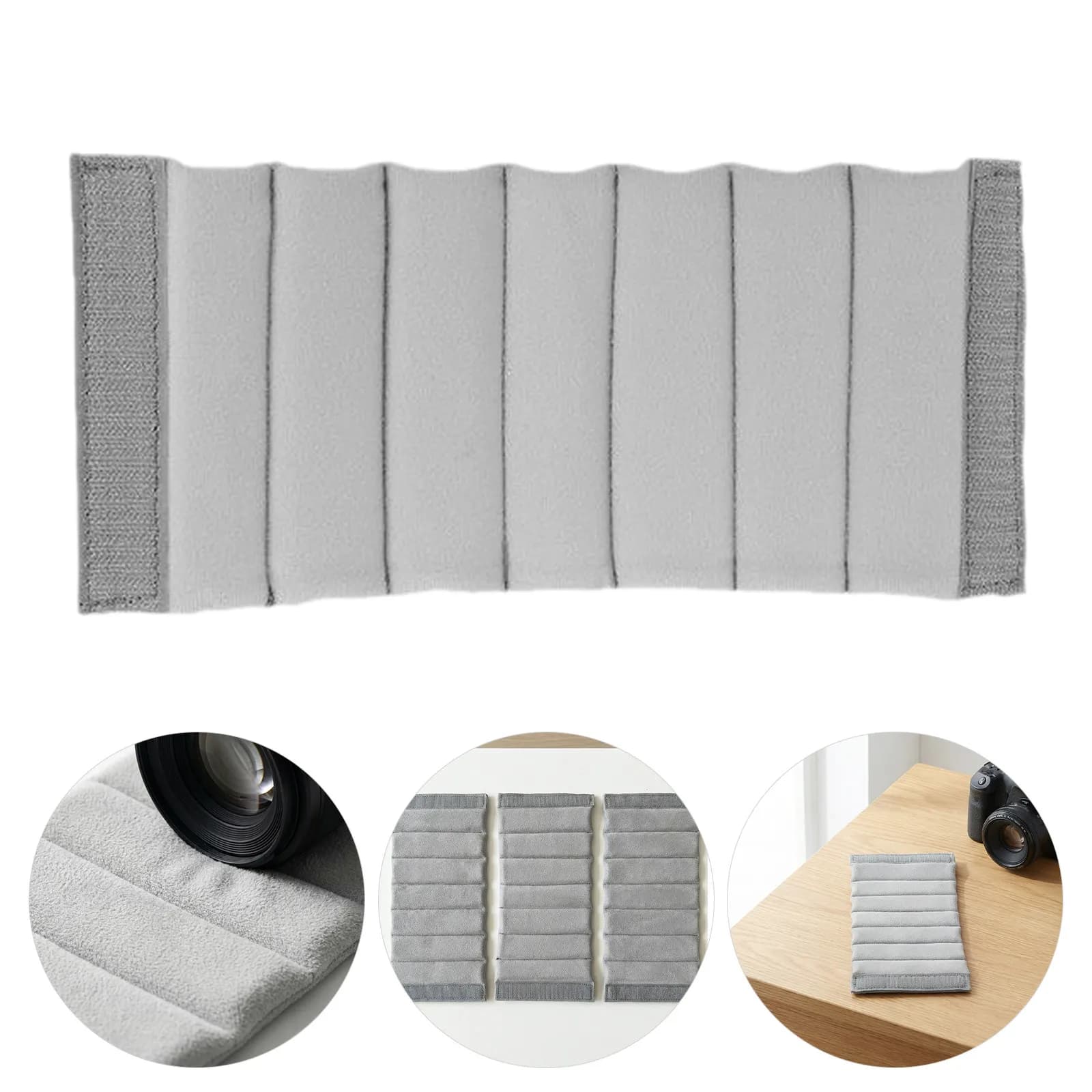 3Pcs Camera Bag Insert Padded Dividers Adjustable Partition Separators Shockproof Camera Backpack Organizer for Travel