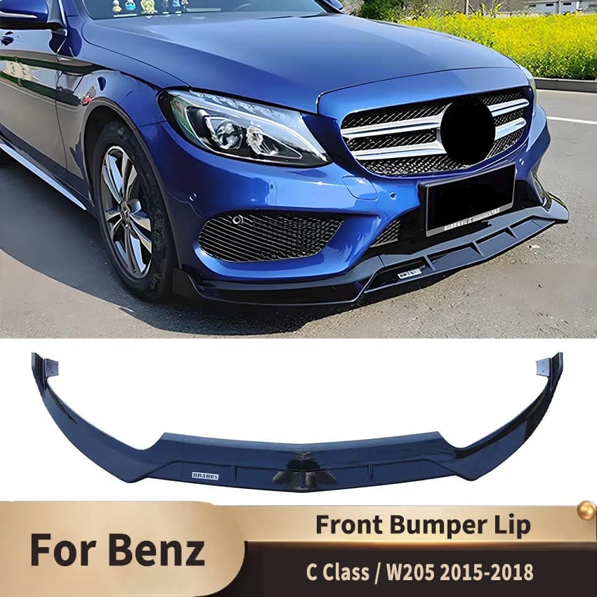Paraurti anteriore Lip Spoiler Diffusore per Mercedes Benz Classe C W205 C300 C160 C200 C350e C260 C200 2015-2018 Accessori Auto Parti