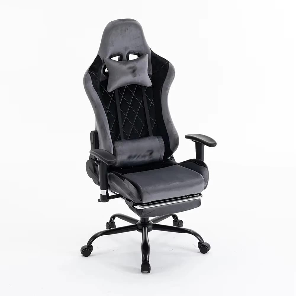 #*Soft Velvet Ergonomic High Back Gaming Chair with High Density Foam, Adjustable Swivel Computer Chair for Home E Sports Office