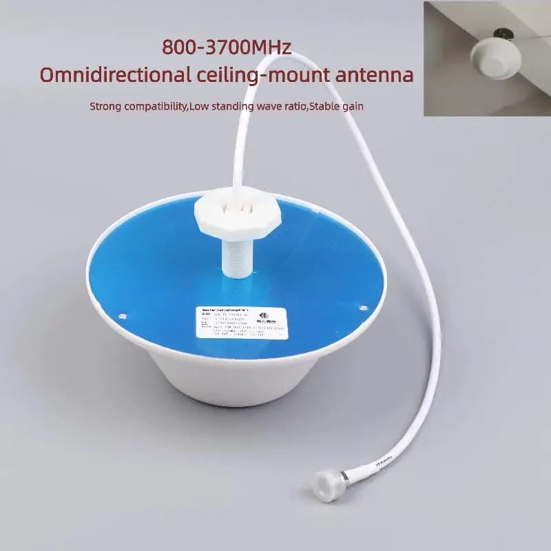Amplificatore Ripetitore GSM DCS WCDMA con Antenna da Soffitto per Interni 800-3700MHz 5G per Potenziamento Segnale Cellulare