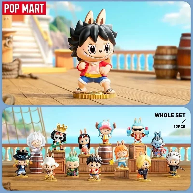 POP MART THE MONSTERS X Serie One Piece Figura anime Scatola cieca Mistero Bambola da collezione Simpatico ornamento da tavolo Giocattolo regalo