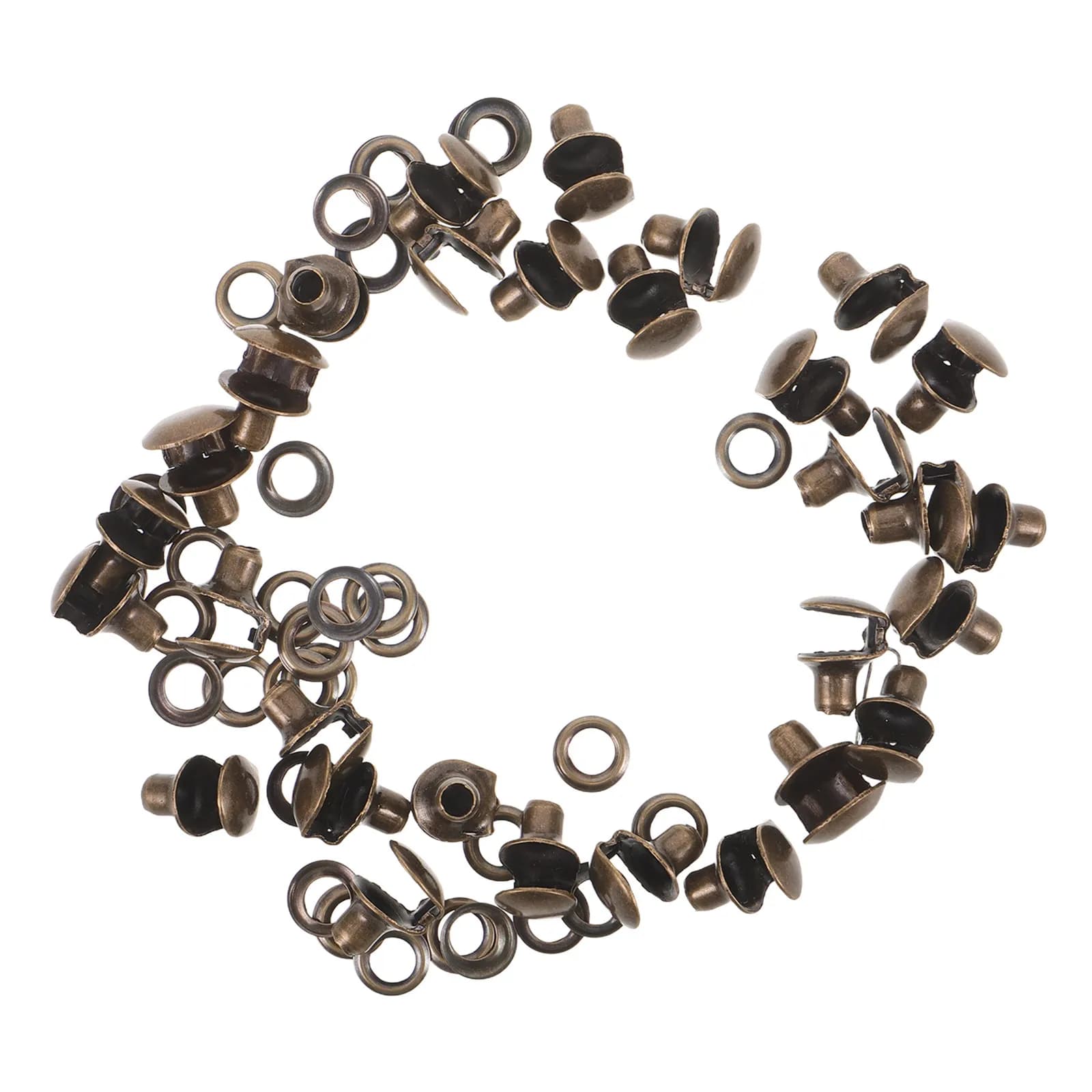 30 Set di Ganci Metallici per Scarponi, Fibbie per Riparazione di Scarpe Sportive e da Trekking, Facile Regolazione, Chiusure per Calzature da Esterno