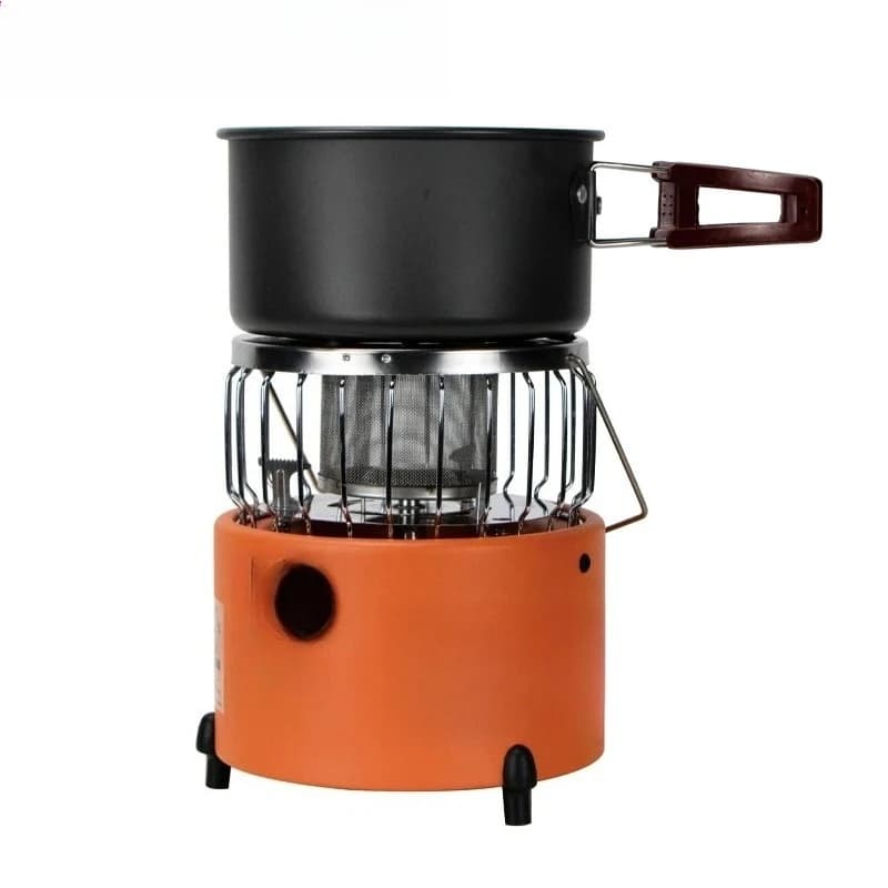 Stufa da Esterno Multifunzionale 2 in 1, Fornello da Campeggio Portatile, Fornello da Picnic, Attrezzatura da Cucina per Turismo