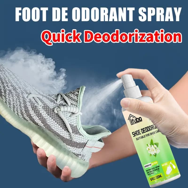 IFUBO Shoe Deodorant Spray Quick Odor Eliminator Fresh Scent for Shoes Socks And Closets Foot Odor Control