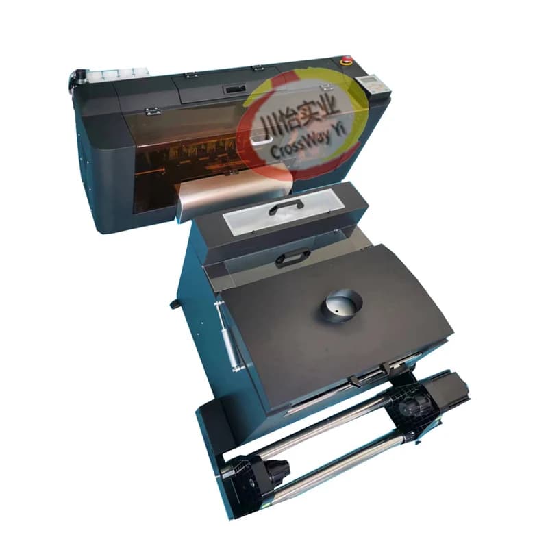 T-shirt in PET della fabbrica cinese Formato A3 30 cm Stampante DTF 330 mm Due teste da CrossWay Yi