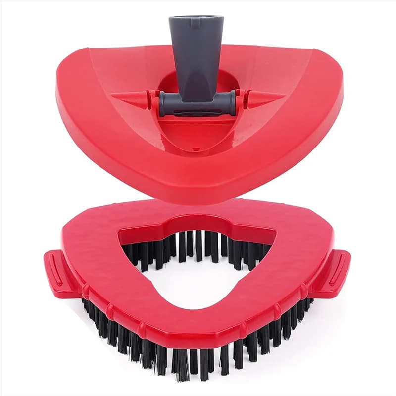 Testina triangolare per spazzola domestica per la pulizia di WC e pavimenti di vasche da bagno, ricambio