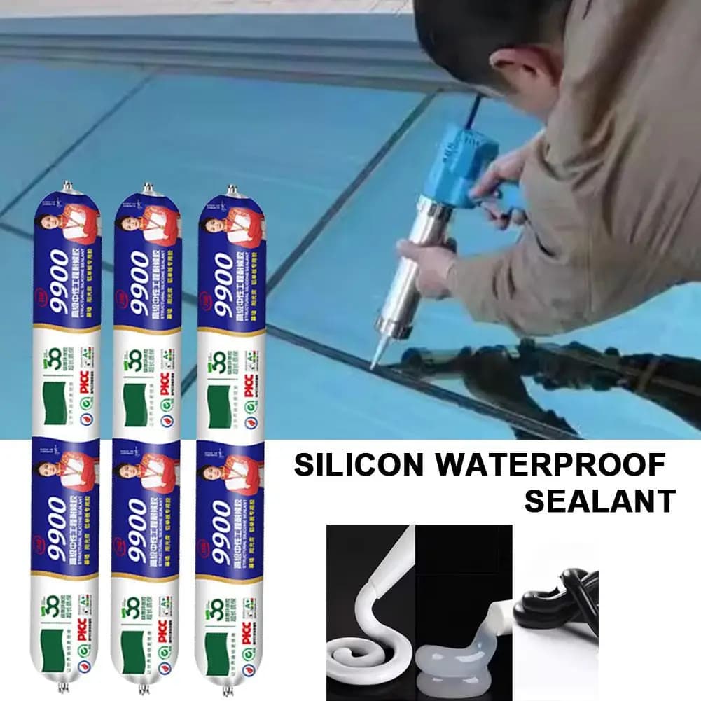 Silicone Sealant Curtain Wall Edge Sealing Glass Adhesive Fast Drying Transparent Weather Resistant Adhesive Repair Sealant