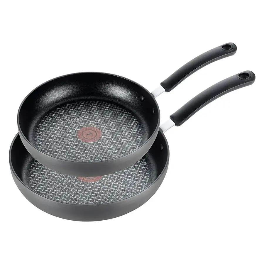 Set of Duro Aluminum Plates, 2 Pieces, 8 and 10 Inches, Suitable for Oven and Grill up to 400°F, Set of Cooking Pots and Panels