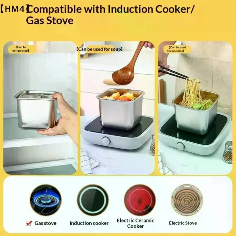 Contenitore in acciaio inossidabile con coperchio, vasca per olio da cucina, barile quadrato, bottiglia per conservazione, scatola per condimenti, barattoli e coperchi, set di barattoli per spezie