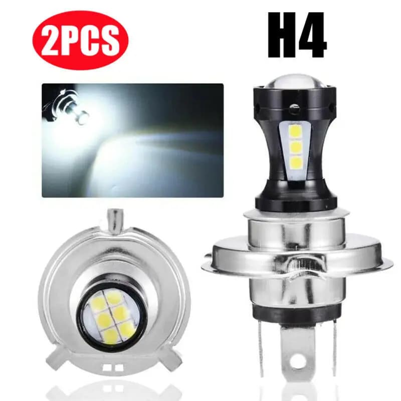 Fari a LED H4 da 2 pezzi per auto moto camion barca trattore rimorchio luce da lavoro fuoristrada faretto da lavoro SMD