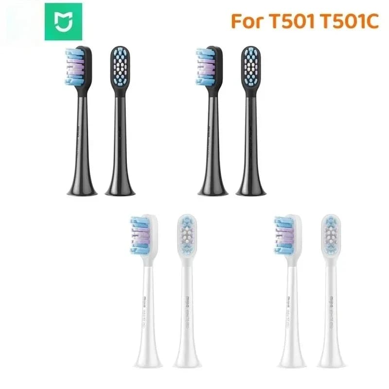 Original Mijia Replacement Heads for Sonic Electric Toothbrush T501 T501C, 2 Pieces/Set, Divisible Head