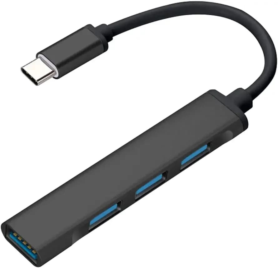 Hub USB-C Tipo C a USB 3.0 con 4 Porte per MacBook Pro/Air, iPad, PC, Chromebook, Telefono
