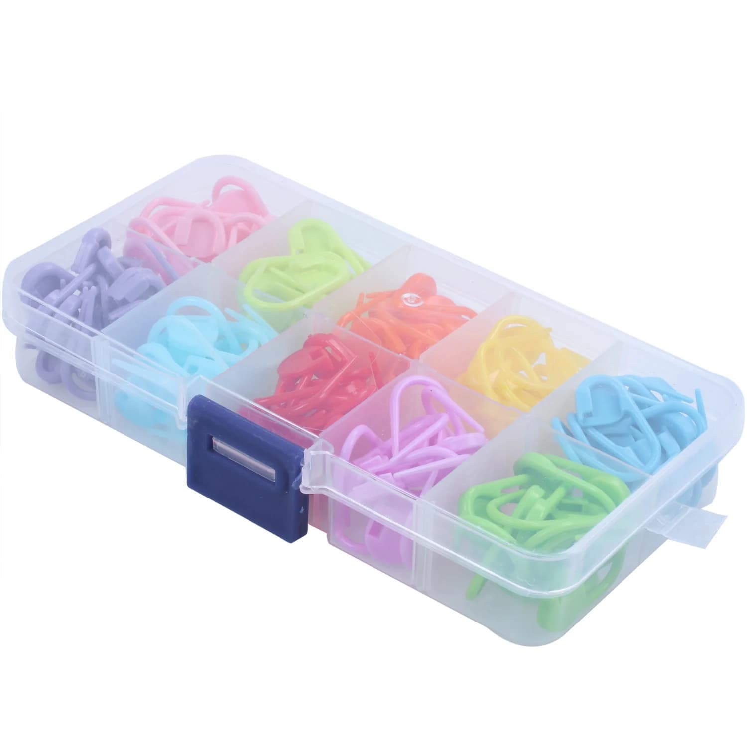 120 Pieces Knitting Crochet Locking Stitch Markers Stitch Needle Clip, 10 Colors Highly Recommended