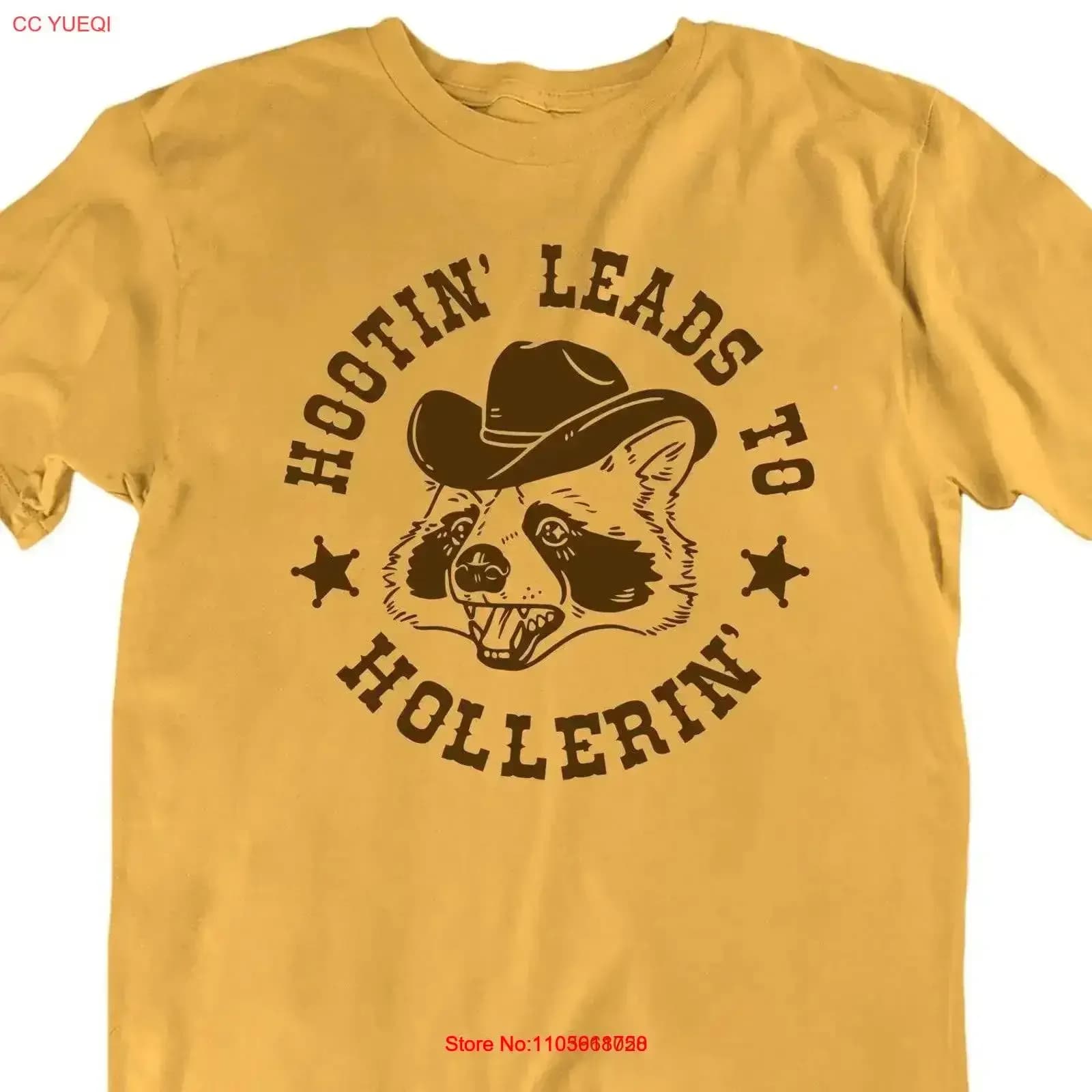 Hootin Leads To Hollerin T Shirt Funny Mens s Novelty Weird vintage Washed Stylish Comfortable Slightly Casual vintage Washed