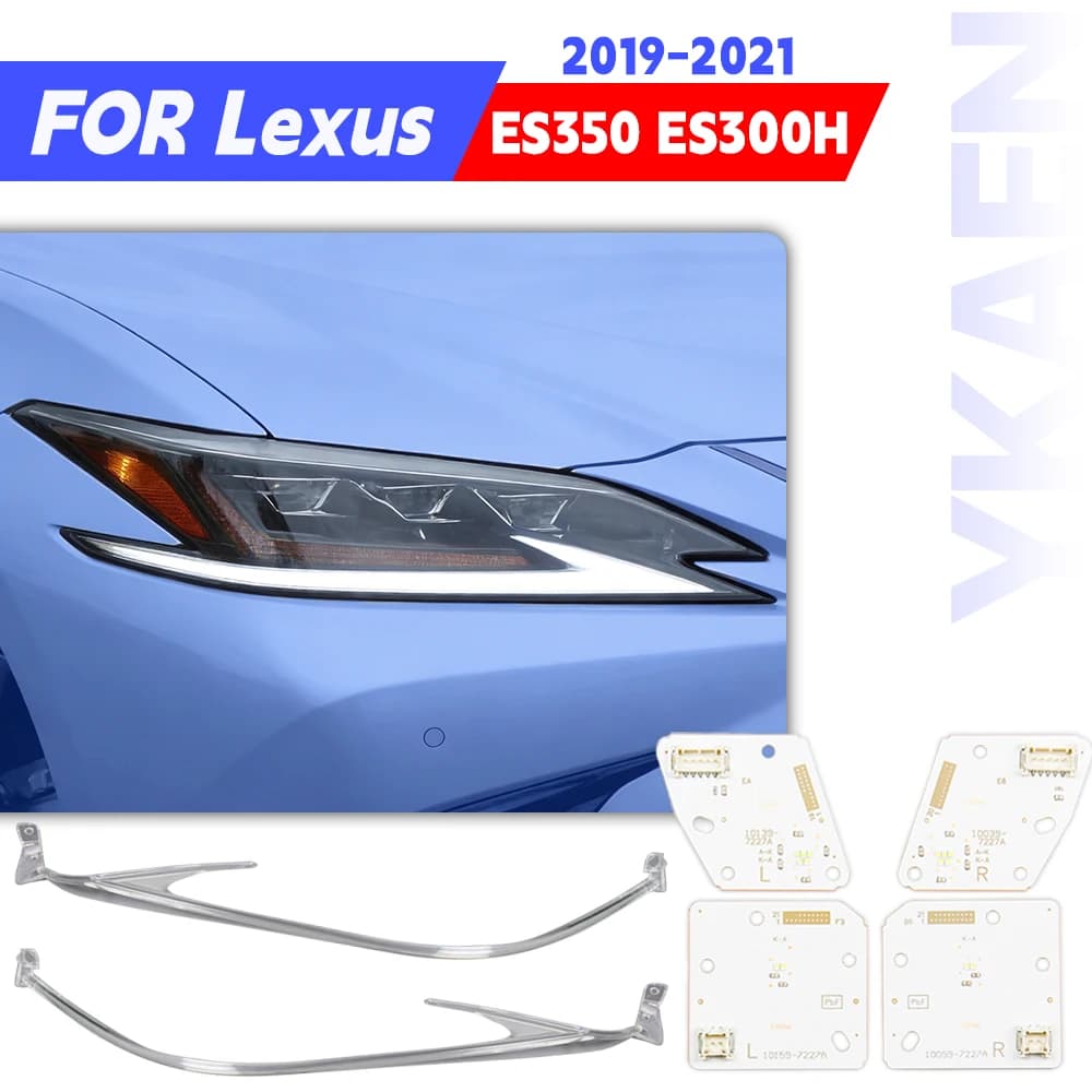 LED bianco Angel Eyes DRL Chip Board per Lexus ES300 ES300H 2019-2021 Faro Luce di marcia diurna Tubo Luce Guida Striscia