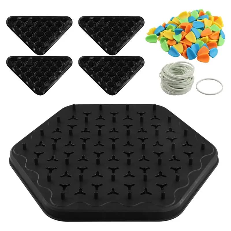 Chain Triangle Chess Game Triggle Rubber Band Game Educational Interactive Game Battle Set For Family Party Gifts Highly Recomme