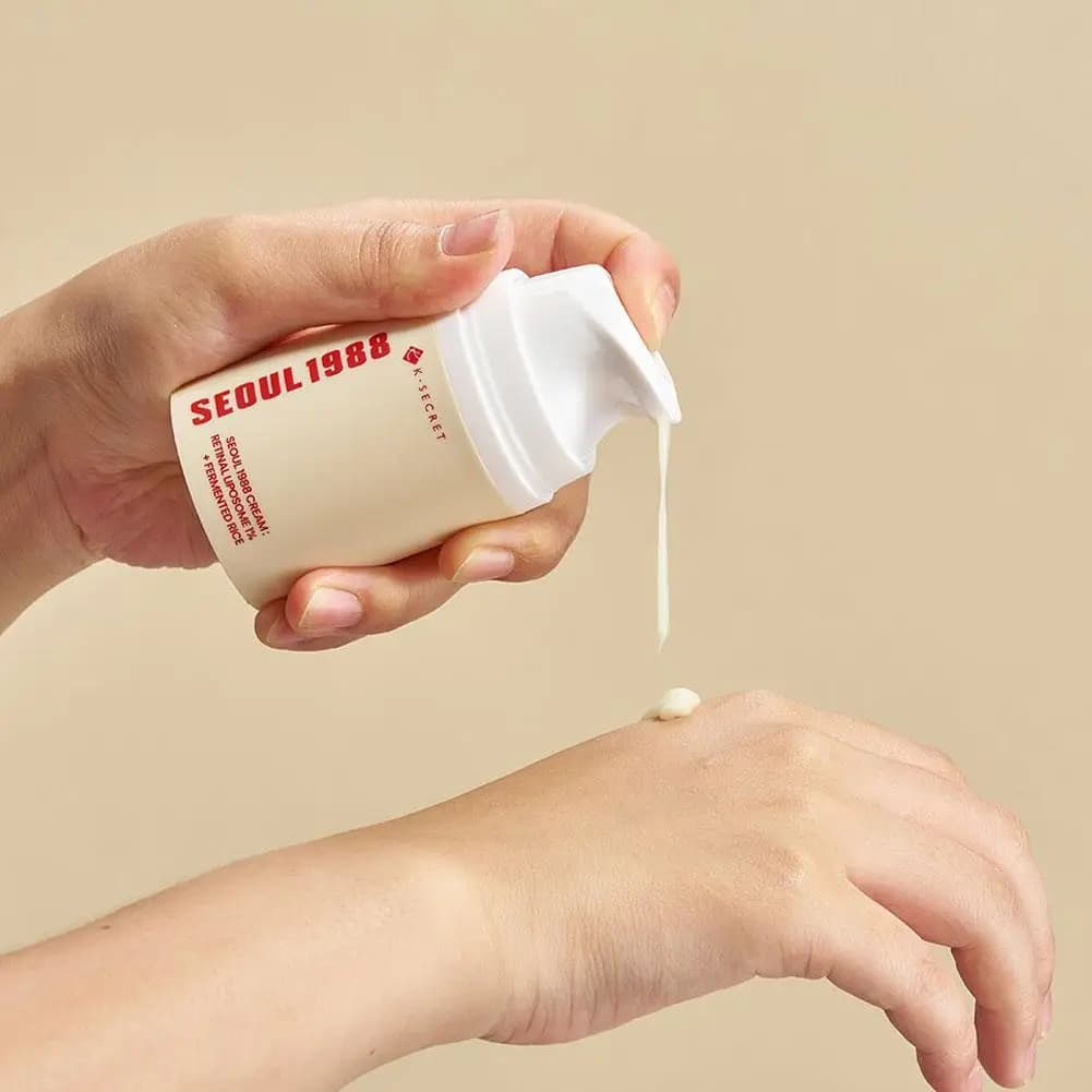 Korean Original SEOUL1988 50ml Retinol Fermented Rice Repair Face Cream For Diminish Fine Lines Smoothing Skin Improve Dullness