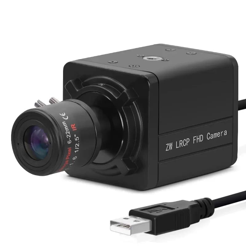 5600 2MP USB camera with M12 6-22mm UVC lens AR0230 H.264, wide dynamic range 1080P, Plug & Play, Mini Webcam for Artificial Vision