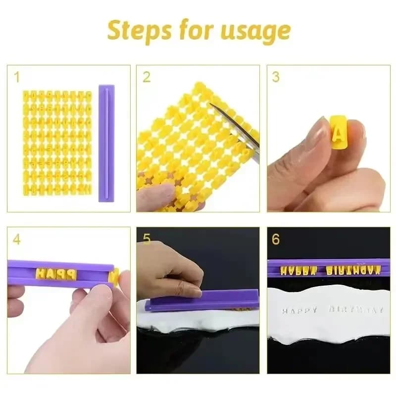 Utensili per Ceramica e Argilla Polimerica: Stampi per Lettere e Numeri, Pressa per Incisione, Strumenti per Sigillatura e Goffratura Fai-da-te