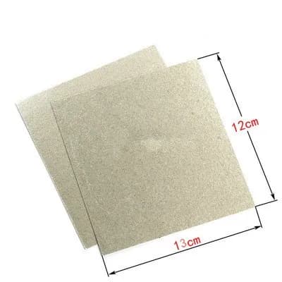 5 pz Forno A Microonde Foglio di mica Isolamento termico Foglio di carta mica Pannello di mica Universale 12*13mm
