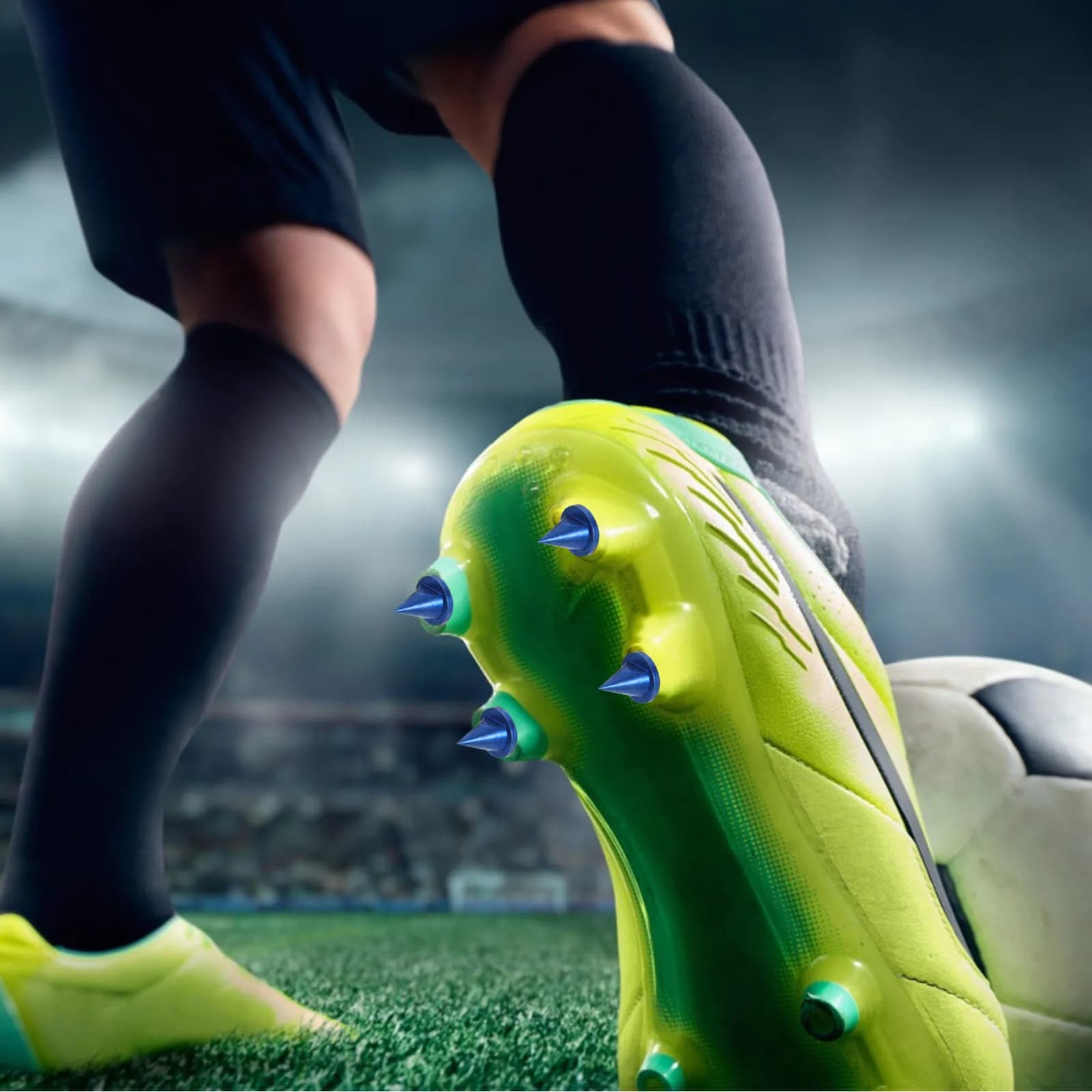 Set di 1 paio di punte in acciaio e plastica per scarpe da corsa, per atletica leggera, sprint e gare di lunga distanza