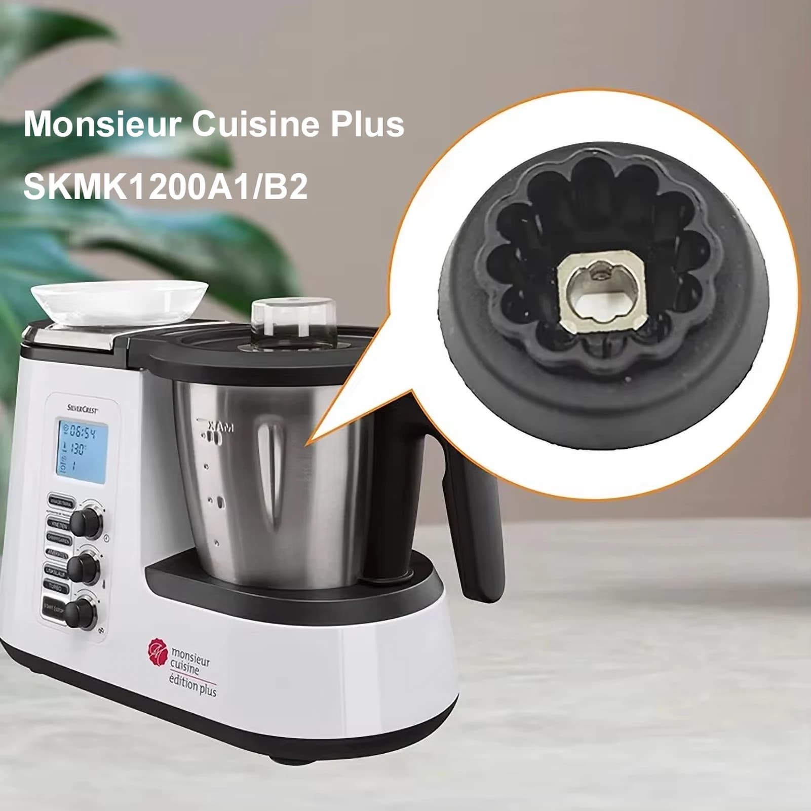 Giunto per Lidl Silvercrest Monsieur Cuisine Plus 12T Mr Kitchen Robot Blender Drive Gear