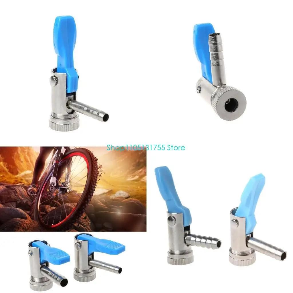K0EF 6mm/8mm Connettore valvola gonfiaggio pneumatici Stelo aperto Clip per valvola riparazione automatica pneumatici