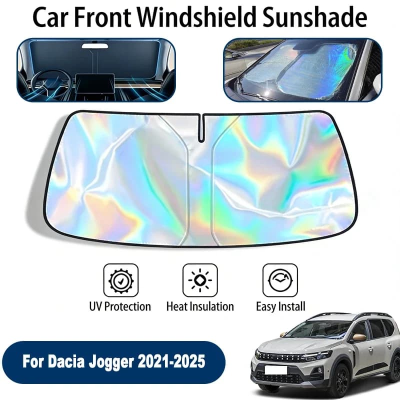 Parasole per Parabrezza Dacia Jogger 2021-2025, Pieghevole, Riflettente UV, Protezione Solare per Finestrino Anteriore, Accessori