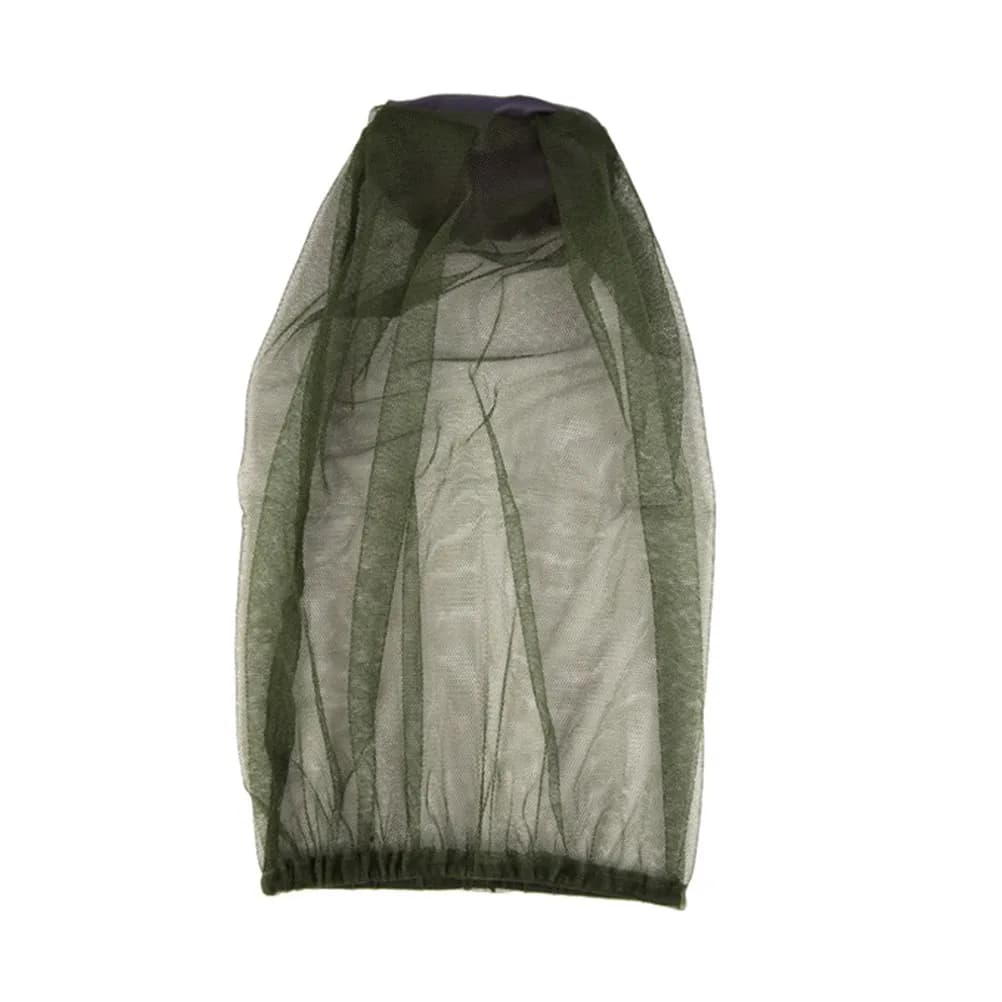 10Pcs Premium Elastic Neck Head Net Fine Mesh Anti-Mosquito Net Cap for Beekeeping Fishing Hiking Hunting Outdoor Travel Army