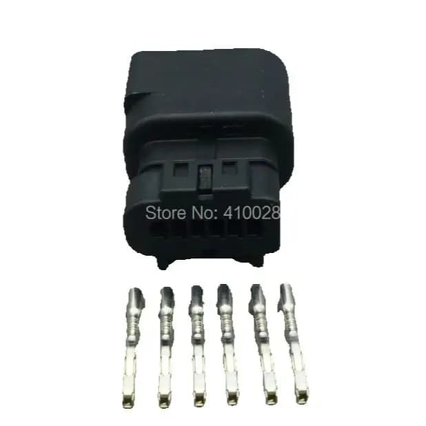 Worldgolden 6 Pin 0.6mm Telecamera posteriore automobilistica Spina RVC Presa connettore elettrico impermeabile per Ford Focus