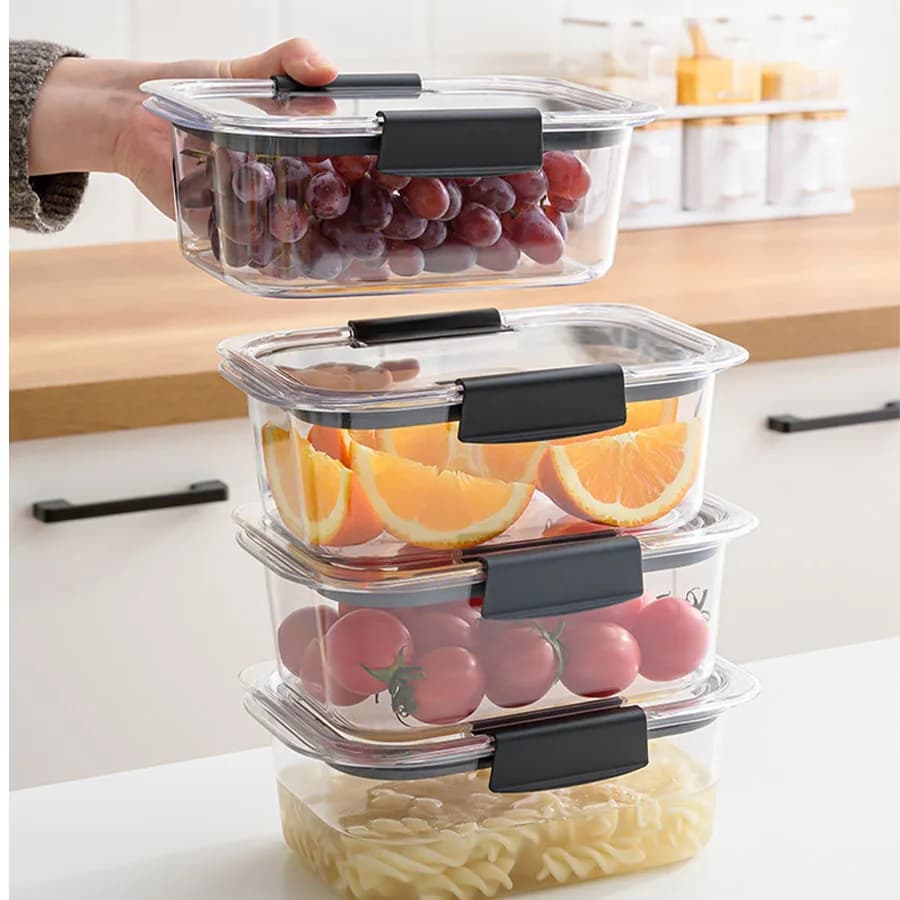 Brilliance BPA Free Food Storage Containers with Lids, Airtight, for Lunch, Meal Prep, and Leftovers