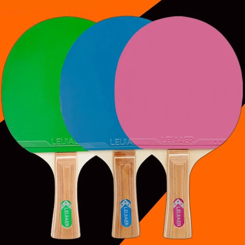 New Hot Sale 3 Star Training Table Tennis Blue green pink Wooden Table Tennis Ping Pong Racket