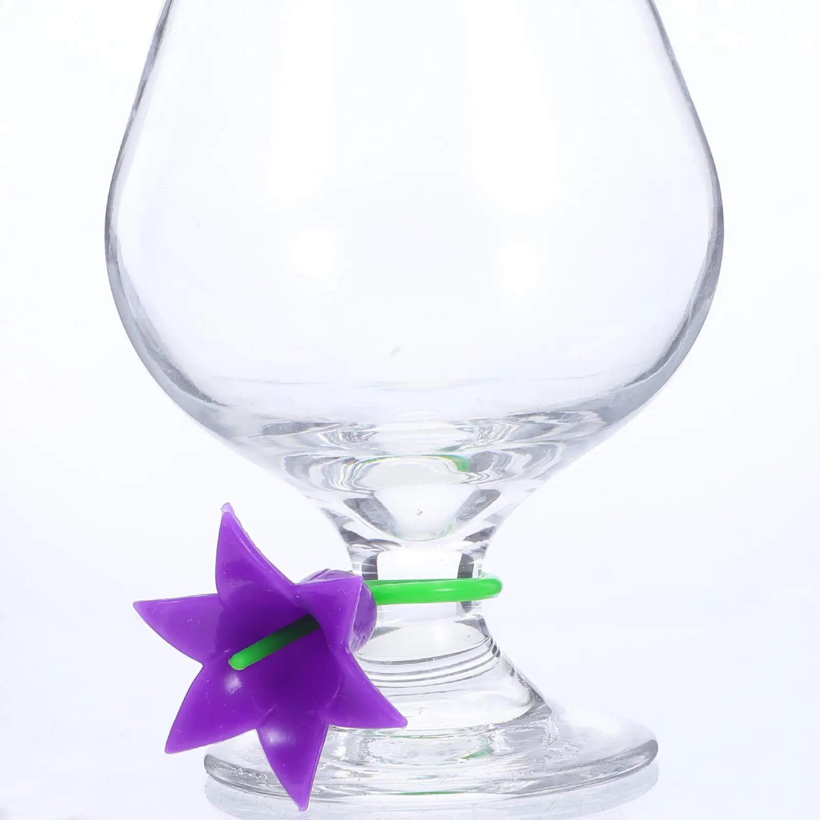 Set di 6 Identificatori per Bicchieri in Silicone a Forma di Fiore, Raffinati Distintivi per Calici da Vino, Ideali per Feste e Regali di Inaugurazione Casa