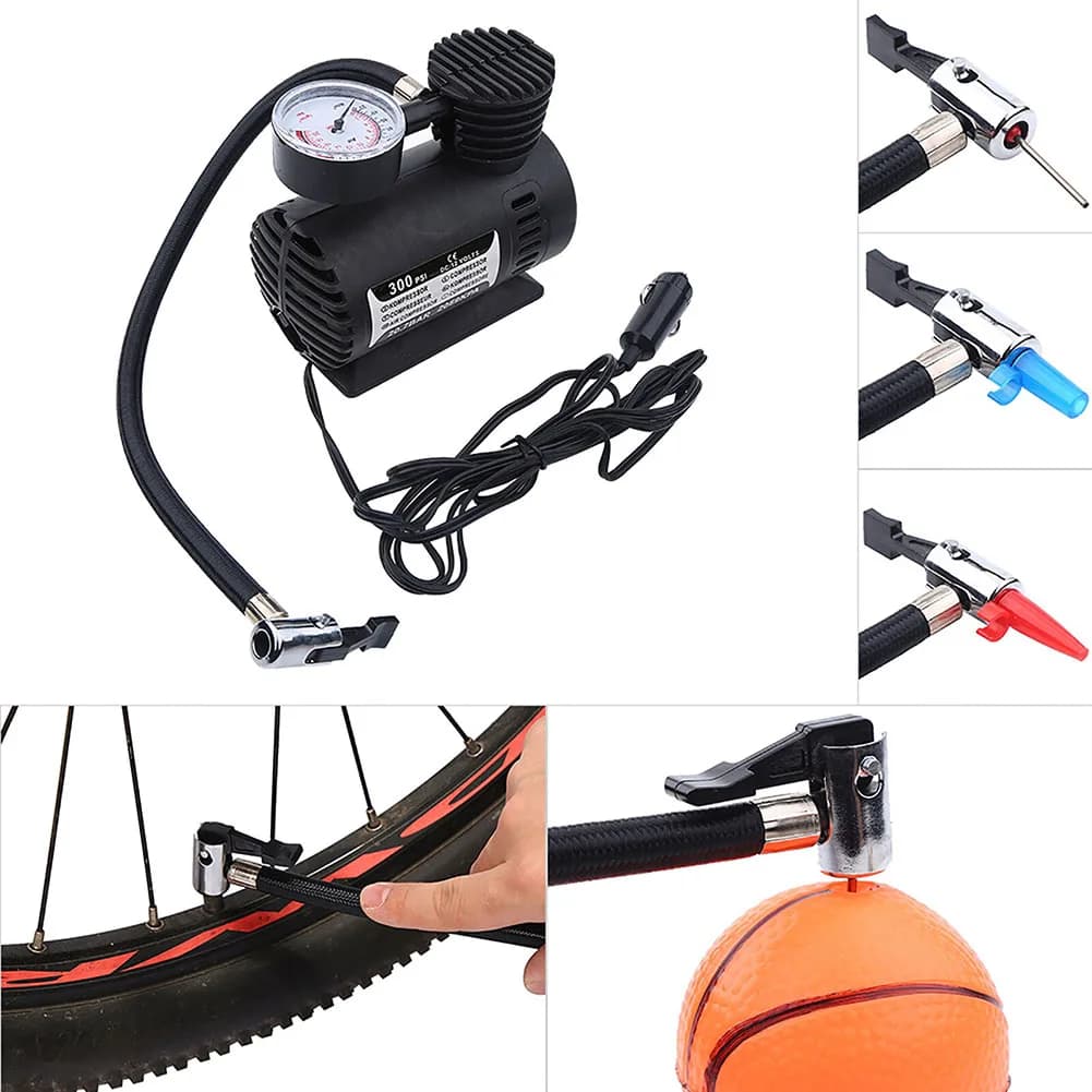12V Auto Pompa di Aria Elettrica 300psi Compressore D'aria Pneumatico Per Gonfiatore Per Veicoli Automobili Accessori Compressore D'aria