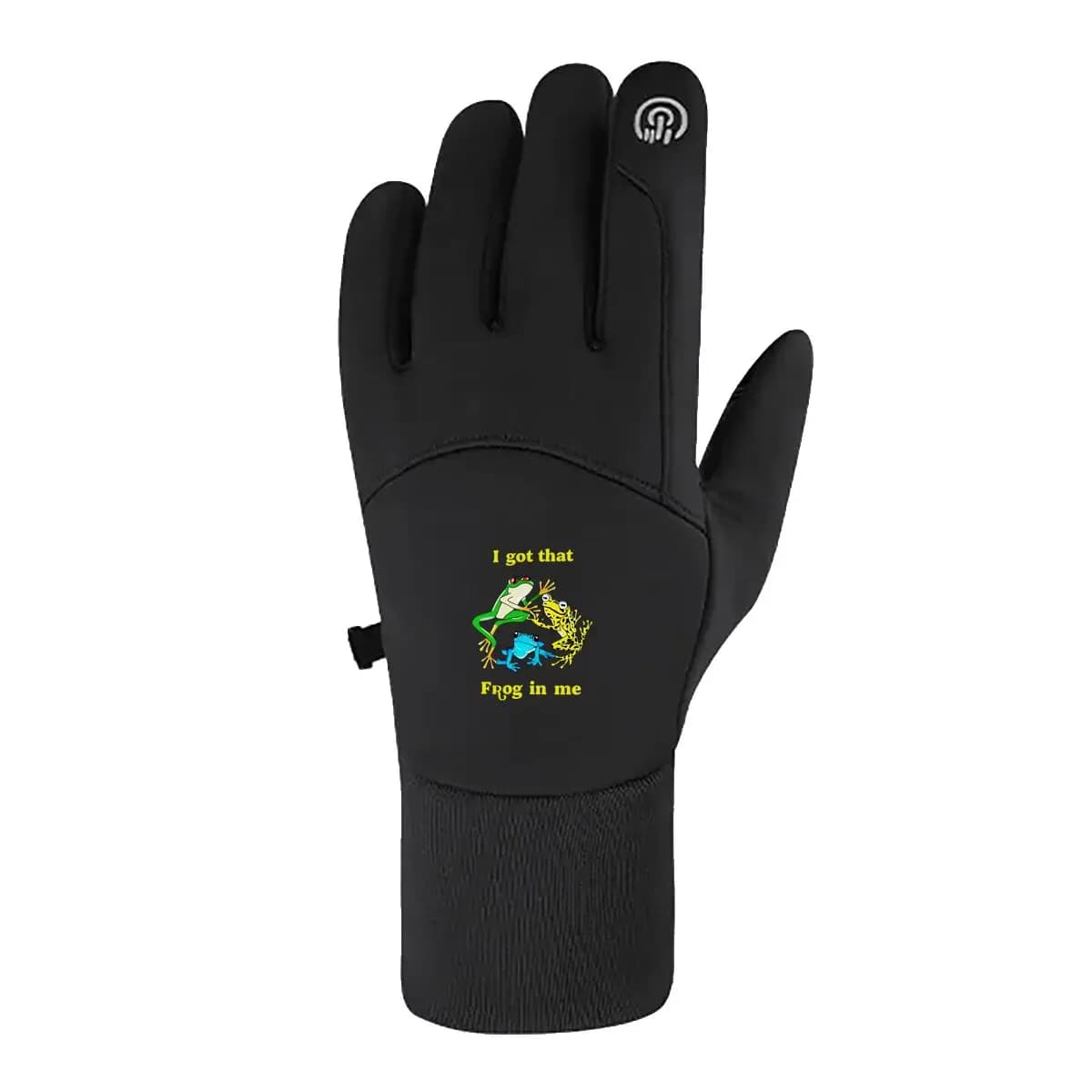 Il segno della rana porta Play Vibe Guanti da ciclismo invernali ispessiti per uomo Guanti touchscreen da moto