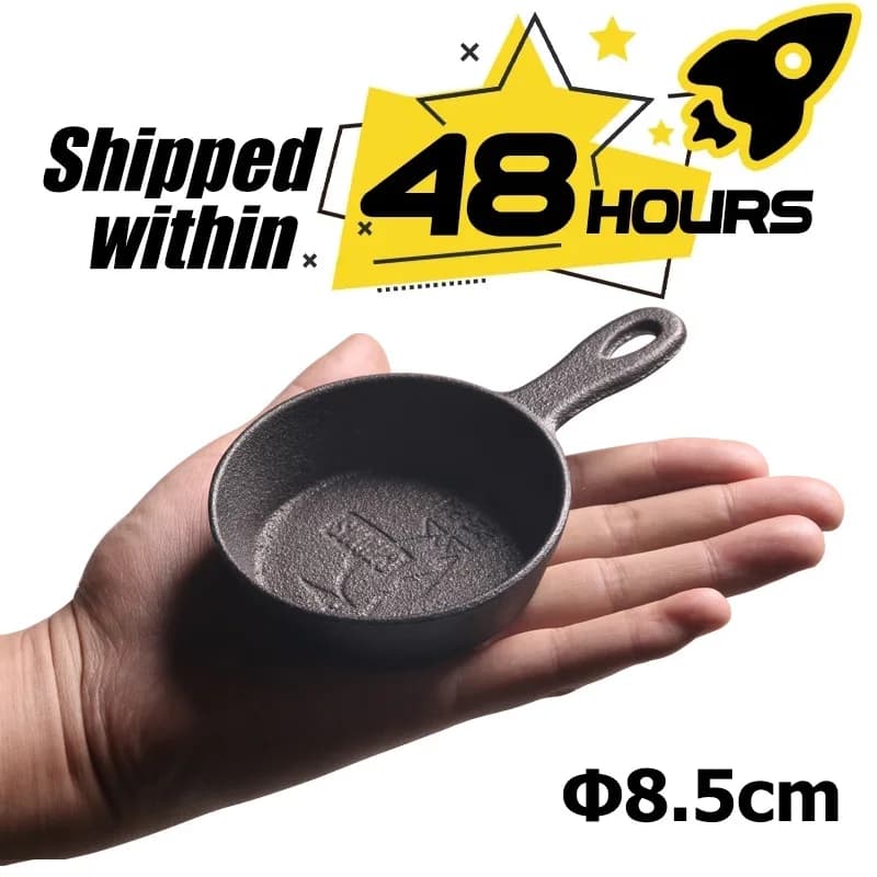 8.5 cm cast iron pan, mini non-stick frying pan for gas induction cooker, kitchen utensils