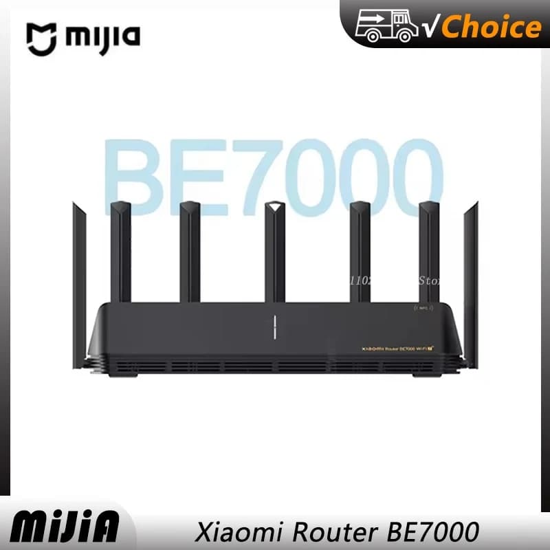 NUOVO Router MIJIA BE7000, Router Mi 7000 1GB, Mesh PPPoE, Ripetitore WiFi Tri-Band, Amplificatore di Segnale, IPTV, 4 Porte Ethernet 2.5G, Modem