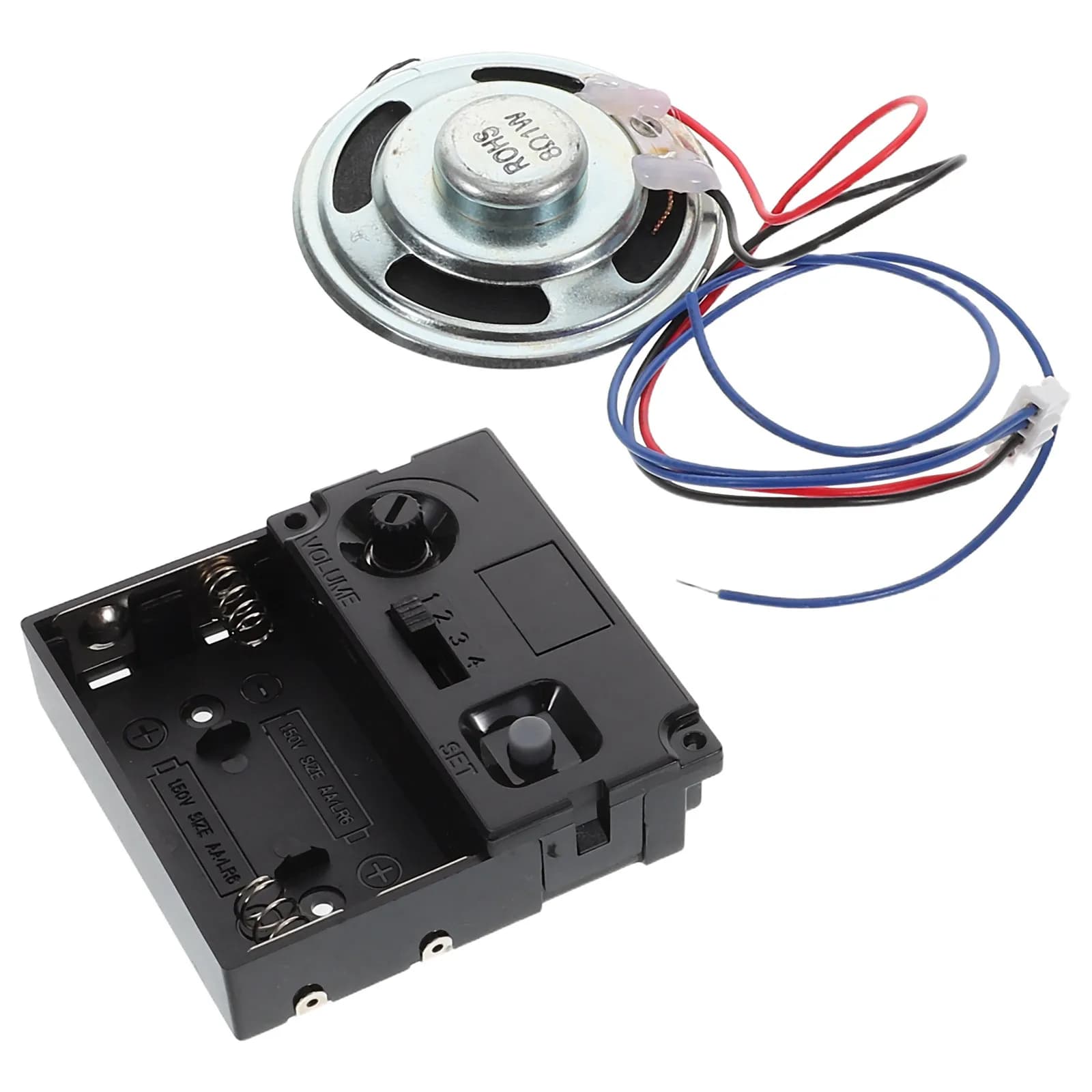 1Set Quartz Pendulum Clock Movement with Hourly Chime Music Box Speaker Adjustable 4-Tone Volume DIY Clock Repair Kit for Wall