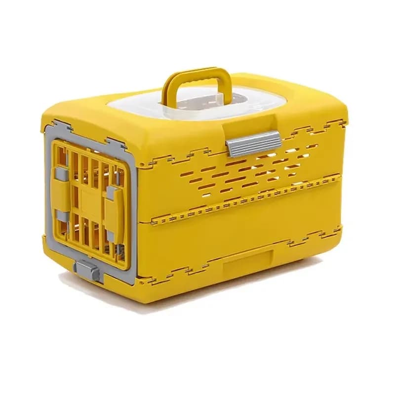Wholesale Pet Airway Box Plastic Pet Cage Outdoor Folding Cat Carrier Portable Travel Transport Box Small Dogs Aviation Box