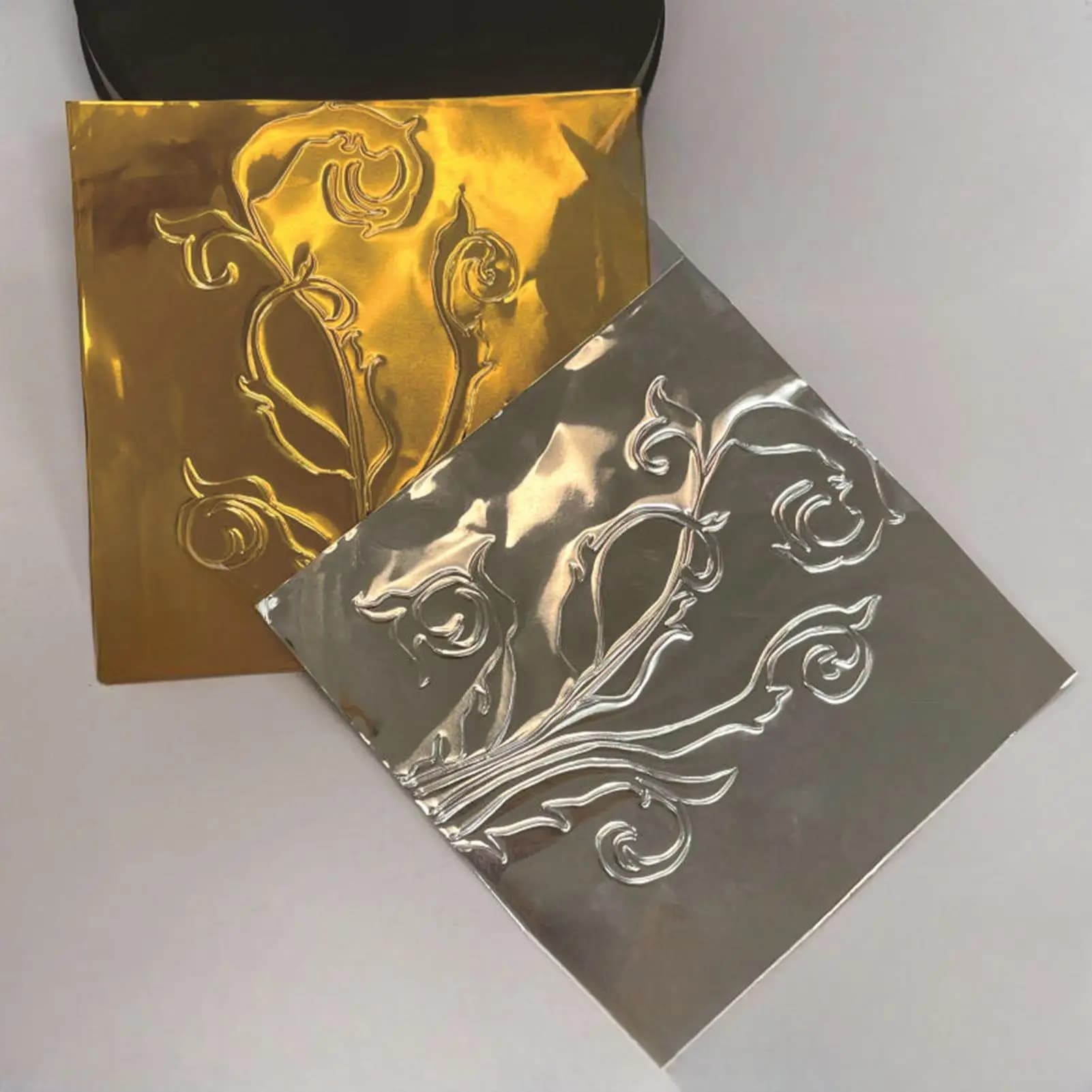 Paper foil for handicrafts 100 pieces Polished aluminum Metal foil Paper Artistic design Incision tools for painting nails Craftsmanship