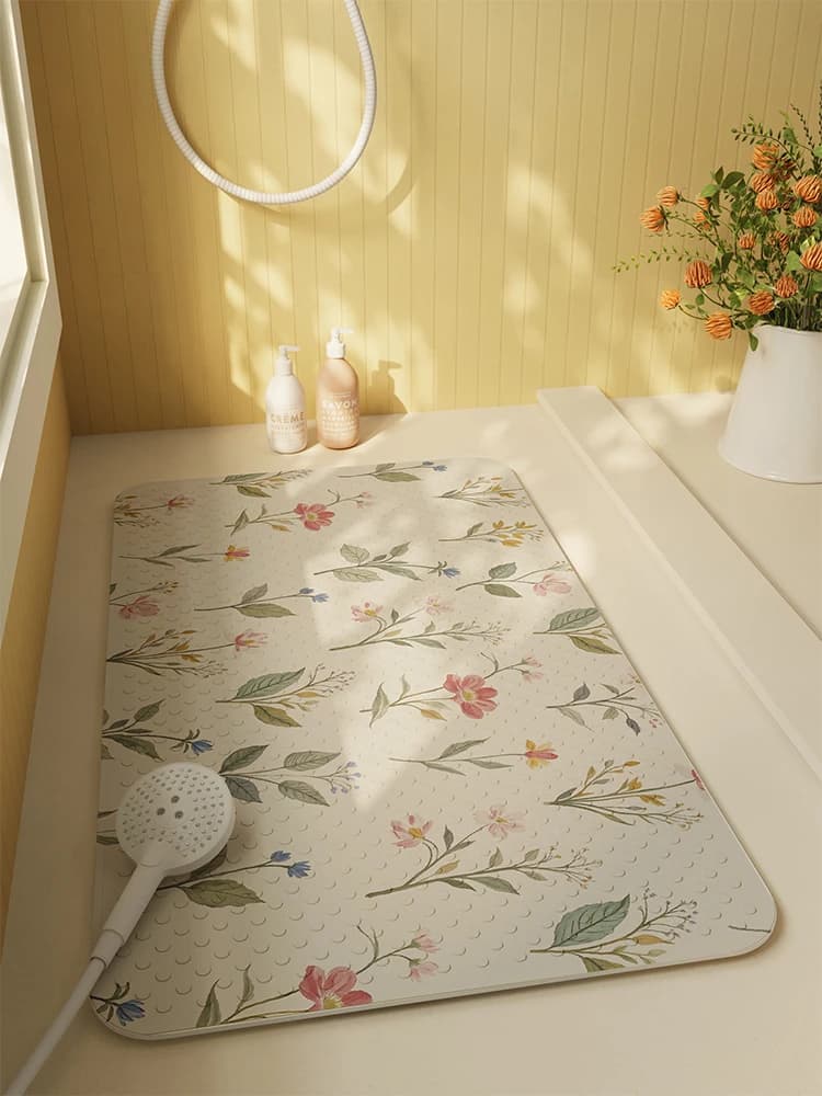Nuovo Tappetino da Bagno con Ventose, Antiscivolo e Anticaduta per Bambini, Tappetino per Vasca da Bagno in PVC Intrecciato, Decorazione per la Casa