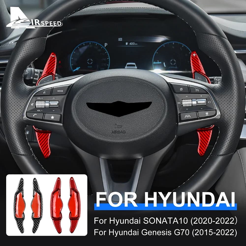 Extended Carbon Fiber Gear Lever for Hyundai Genesis G70 2020-2022, Accessories