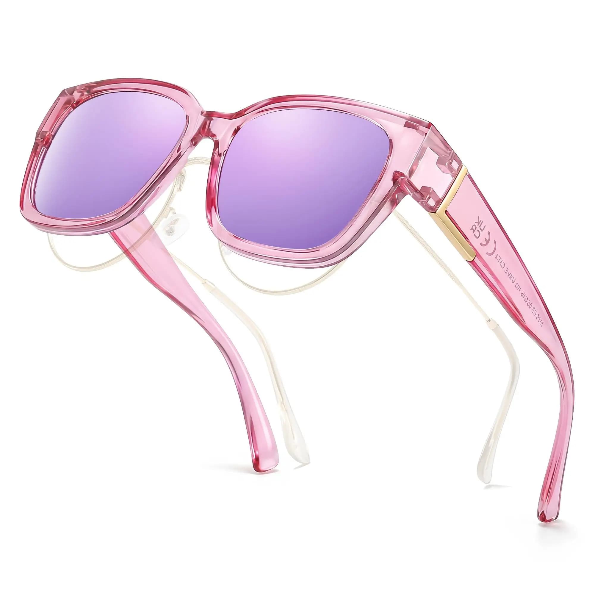 Polarised Fit Over Sunglasses UV400 Women TAC Lens Shatterproof for Driving