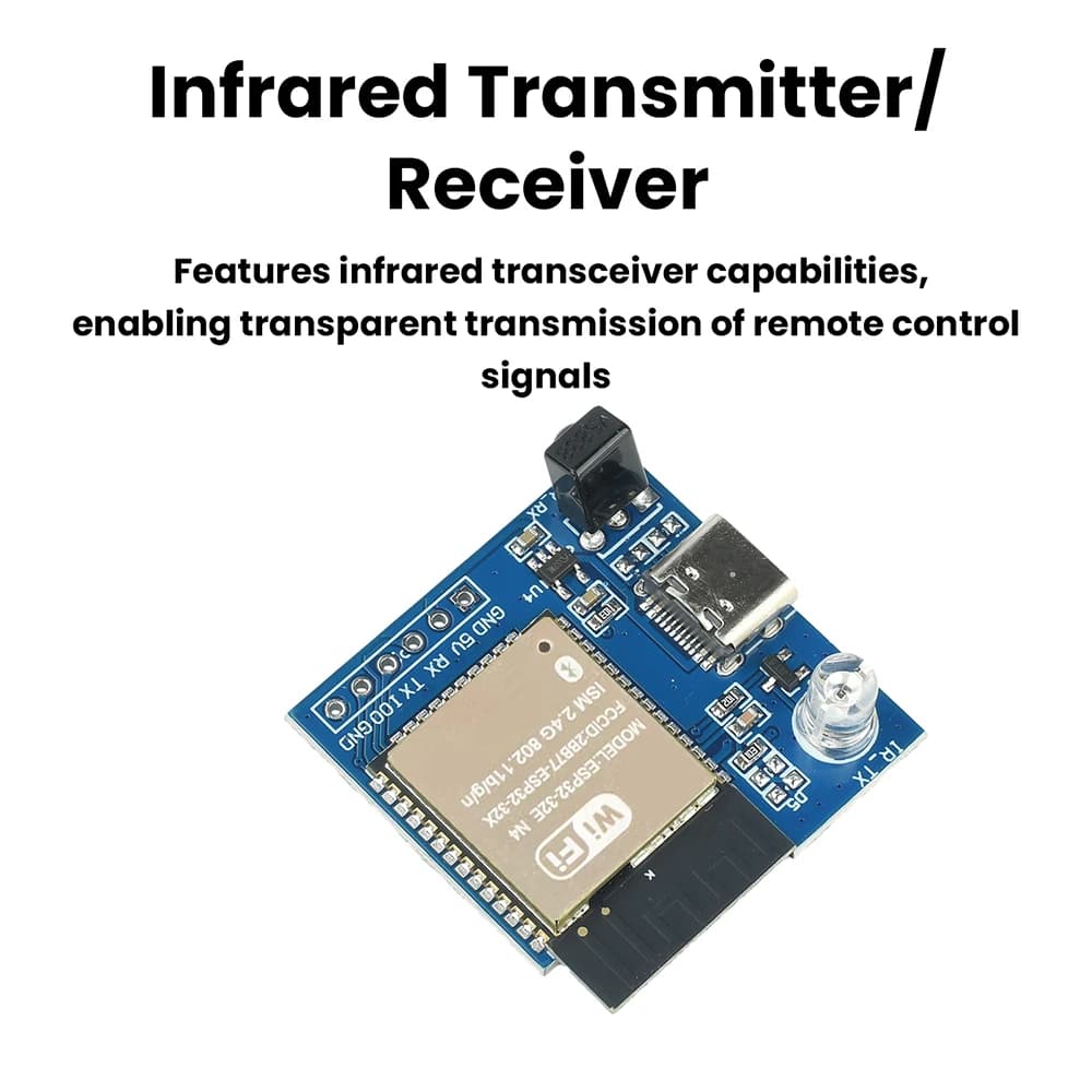 Trasmettitore e ricevitore IR ESP8266/ESP32 – Modulo di sviluppo ESP per trasmissione trasparente WiFi con protocollo NEC per il controllo della casa intelligente