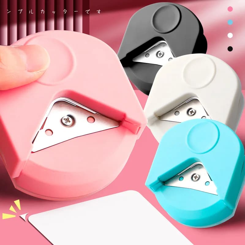 circular cutter button maker Angle punching machine for round corner punching machine for card photo