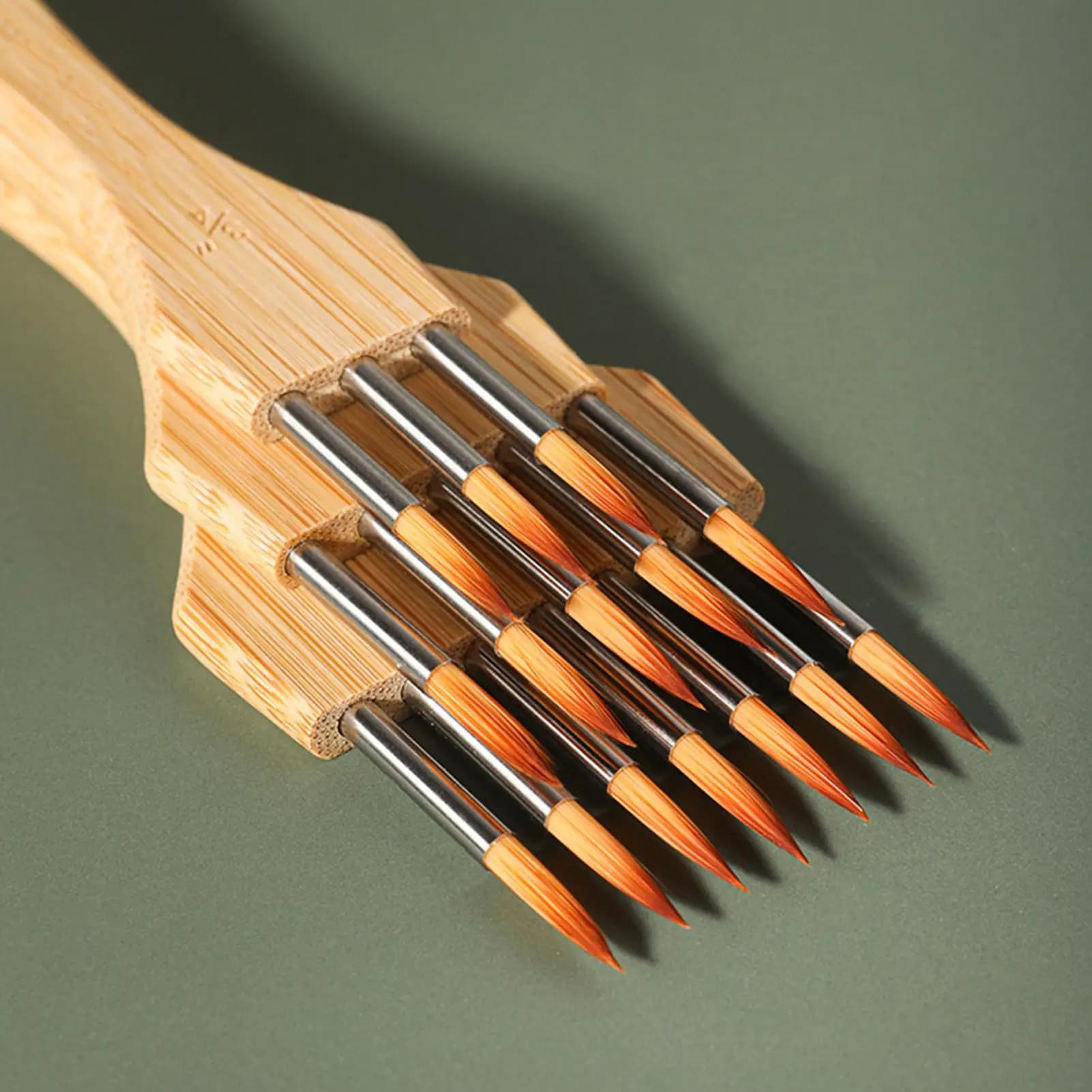 3pcs Art Paint Brushes Professional Texture Nylon Wool Oil Watercolor Paintbrush For Beginners Adults Craft Pottery Canvas